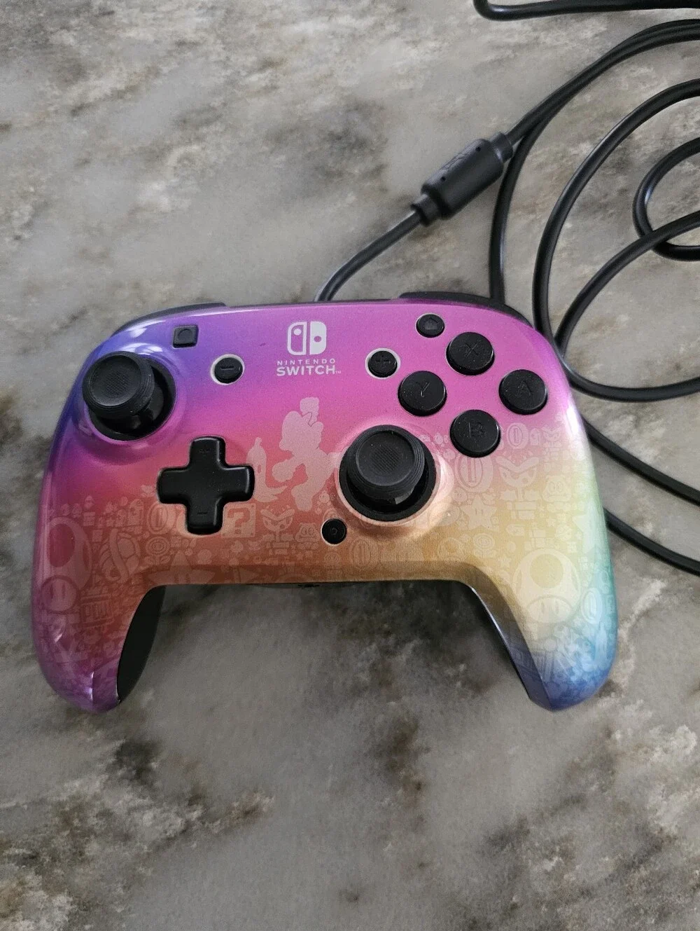PDP REMATCH Wired Controller Nintendo Switch Star Spectrum Super Mario W/ Cord